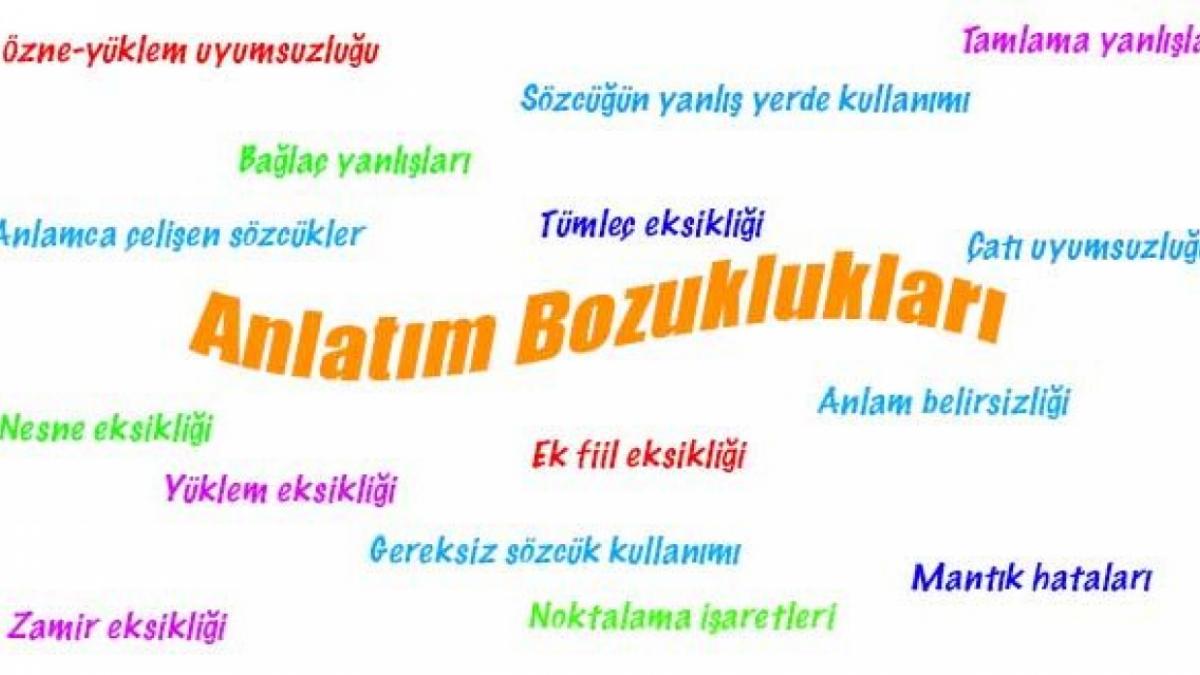 Anlatım Bozukluğu Ders Notu
